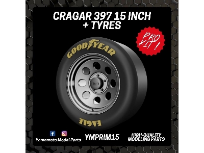 Cragar 397 15 + Tyres Prokit! - zdjęcie 1