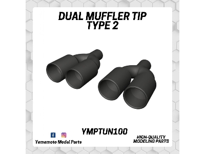 Dual Muffler Tip Type 2 - zdjęcie 1