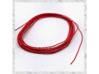 Braided Hose Line Red 0,4mm - zdjęcie 1