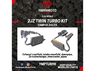 2jz Twin Turbo Kit For Tamiya 24123 - zdjęcie 6