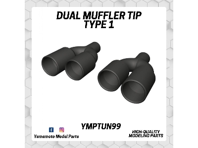 Dual Muffler Tip Type 1 - zdjęcie 1