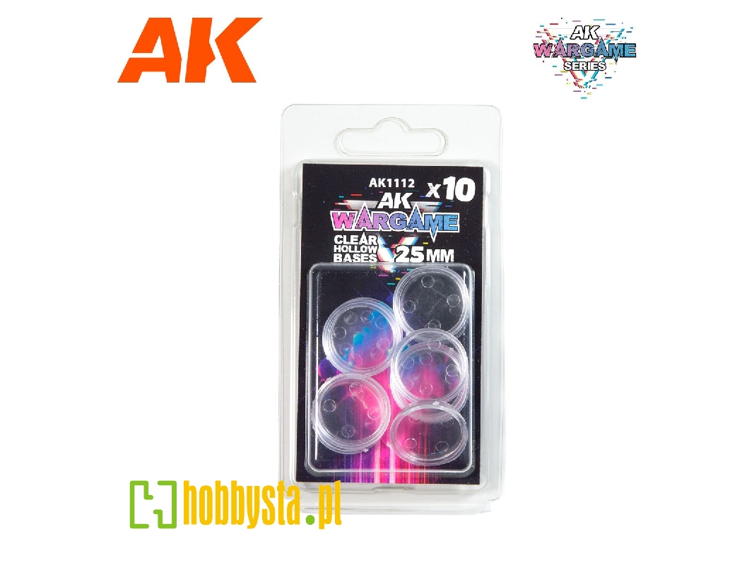 Clear Hollow Base 25mm - 10 Units - zdjęcie 1 Clear Hollow Base 25mm - 10 Units - zdjęcie 1