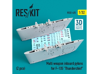 Multi Weapon Inboard Pylons For F-105 Thunderchief (2 Pcs) - zdjęcie 1