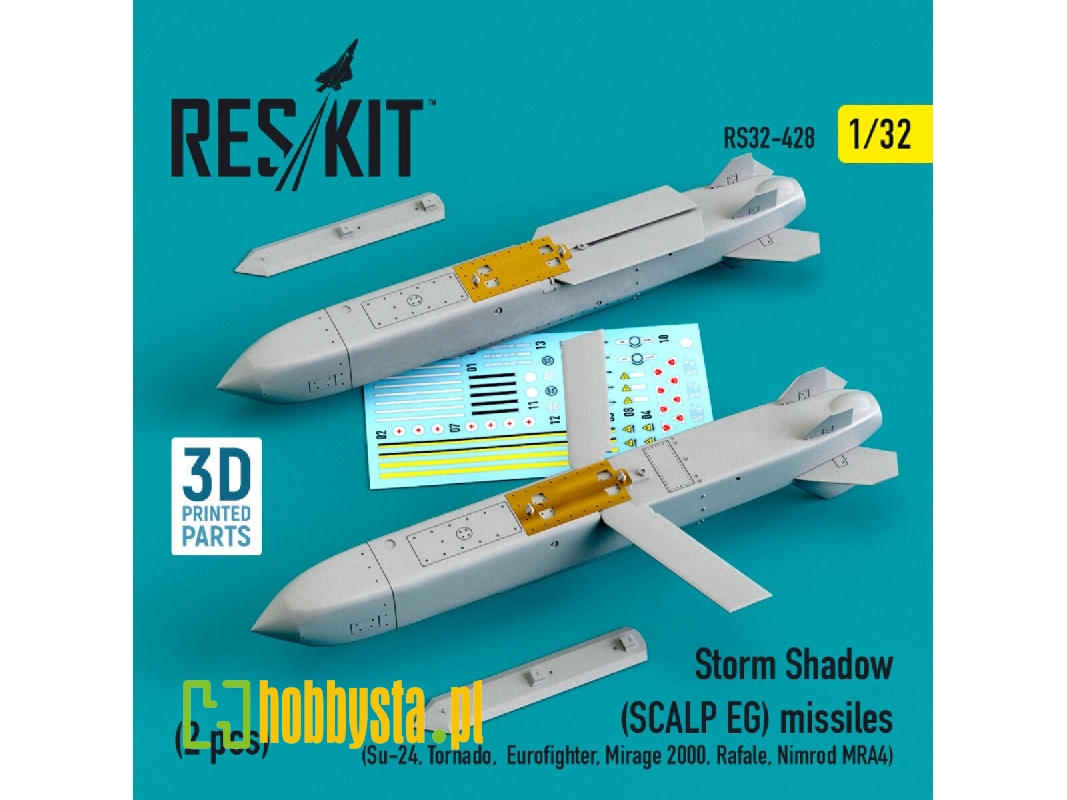 Storm Shadow (Scalp Eg) Missiles (2 Pcs) (Su-24, Tornado, Eurofighter, Mirage 2000, Rafale, Nimrod Mra4) - zdjęcie 1