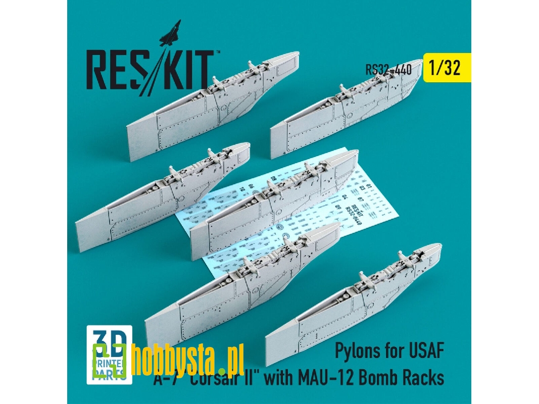 Pylons For Usaf A-7 Corsair Ii With Mau-12 Bomb Racks - zdjęcie 1 Pylons For Usaf A-7 Corsair Ii With Mau-12 Bomb Racks - zdjęcie 1