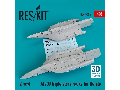At730 Triple Store Racks For Rafale (2 Pcs) (3d Printing) - zdjęcie 1