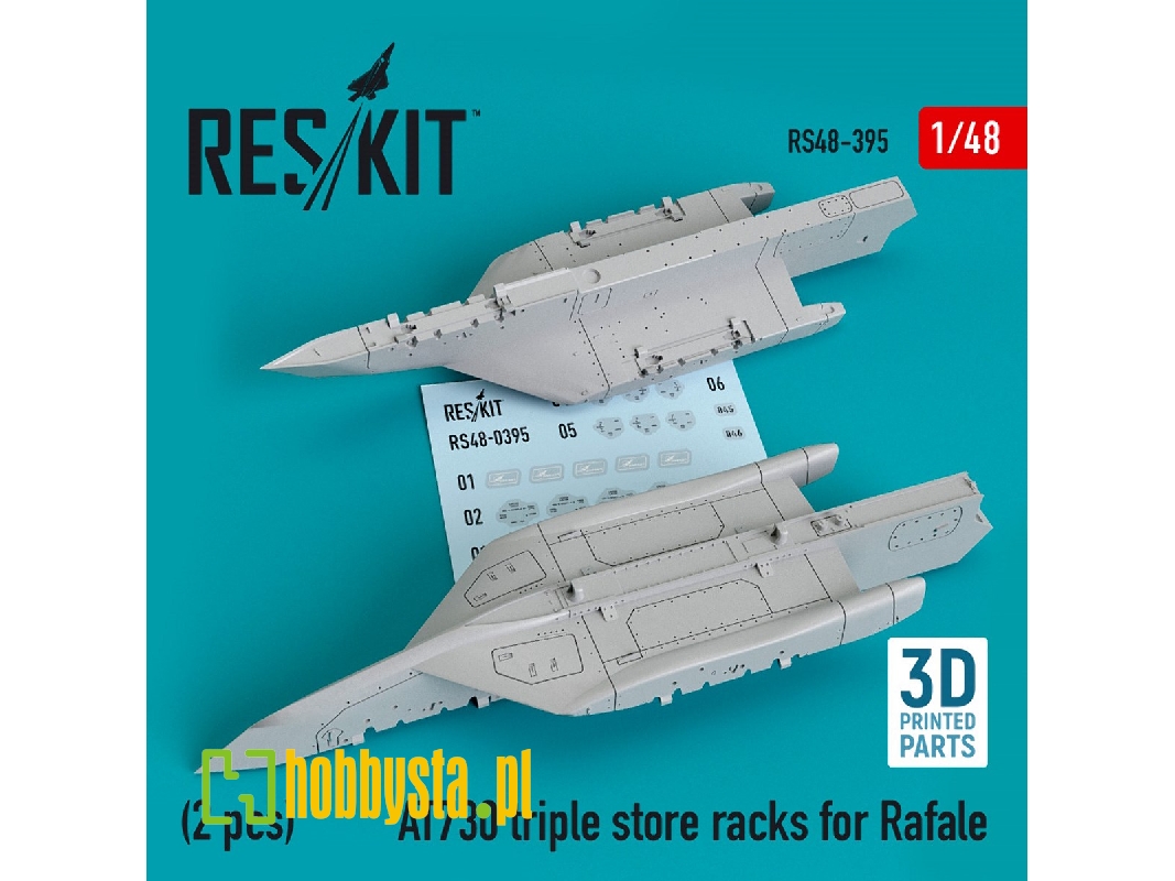At730 Triple Store Racks For Rafale (2 Pcs) (3d Printing) - zdjęcie 1 At730 Triple Store Racks For Rafale (2 Pcs) (3d Printing) - zdjęcie 1