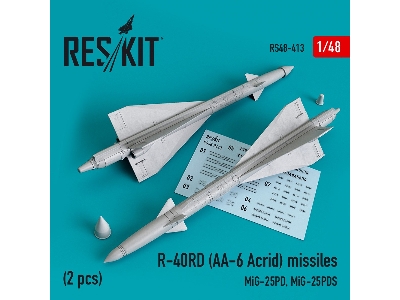 R-40rd (Aa-6 Acrid) Missiles (2 Pcs) (Mig-25pd, Mig-25pds) - zdjęcie 1