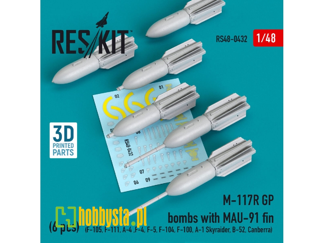 M-117r Gp Bombs With Mau-91 Fin (6 Pcs) (F-105,f-111, A-4 ,f-4, F-5, F-104, F-100, A-1 Skyraider, B-52, Canberra) - zdjęcie 1 M-117r Gp Bombs With Mau-91 Fin (6 Pcs) (F-105,f-111, A-4 ,f-4, F-5, F-104, F-100, A-1 Skyraider, B-52, Canberra) - zdjęcie 1