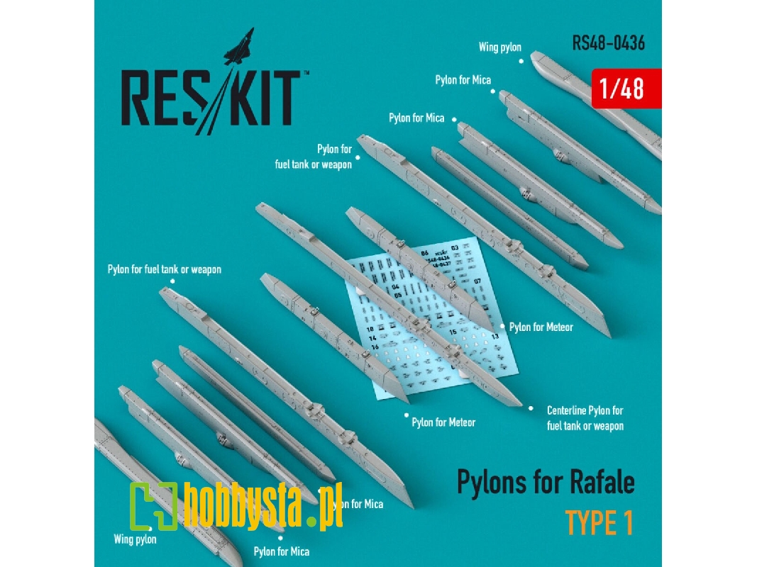 Pylons For Rafale Type 1 - zdjęcie 1 Pylons For Rafale Type 1 - zdjęcie 1