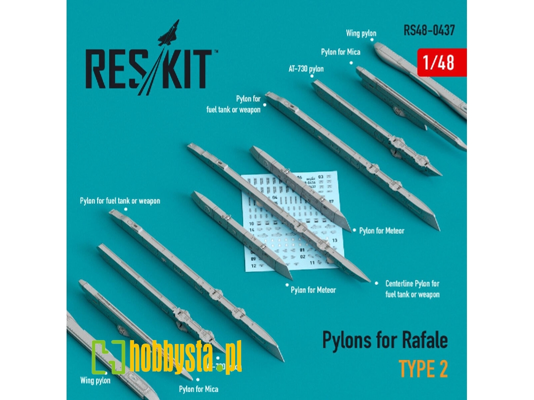 Pylons For Rafale Type 2 - zdjęcie 1 Pylons For Rafale Type 2 - zdjęcie 1