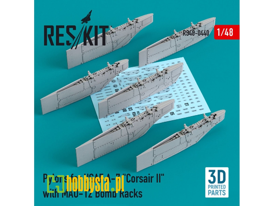 Pylons For Usaf A-7 Corsair Ii With Mau-12 Bomb Racks - zdjęcie 1 Pylons For Usaf A-7 Corsair Ii With Mau-12 Bomb Racks - zdjęcie 1