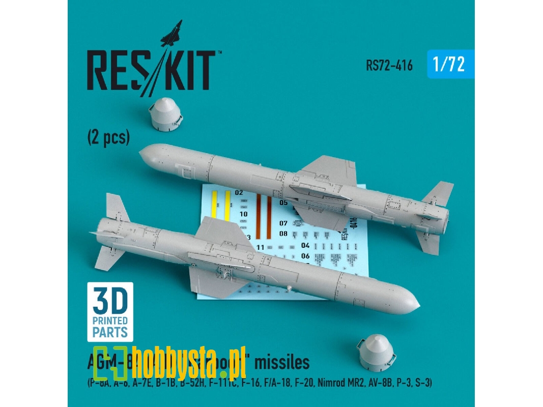 Agm-84 (A,d) Harpoon Missiles (2 Pcs) (P-8a, A-6, A-7e, B-1b, B-52h, F-111c, F-16, F/A-18, F-20, Nimrod Mr2, Av-8b, - zdjęcie 1 Agm-84 (A,d) Harpoon Missiles (2 Pcs) (P-8a, A-6, A-7e, B-1b, B-52h, F-111c, F-16, F/A-18, F-20, Nimrod Mr2, Av-8b, - zdjęcie 1