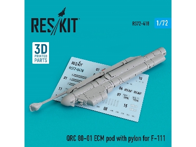 Qrc 80-01 Ecm Pod With Pylon For F-111 (3d Printing) - zdjęcie 1