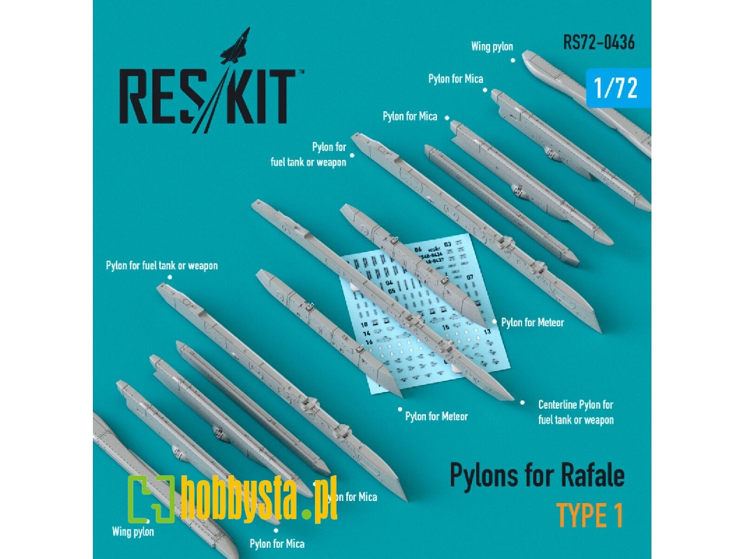 Pylons For Rafale Type 1 - zdjęcie 1 Pylons For Rafale Type 1 - zdjęcie 1