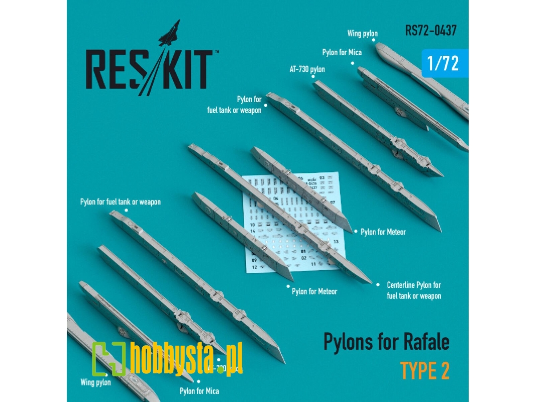 Pylons For Rafale Type 2 - zdjęcie 1 Pylons For Rafale Type 2 - zdjęcie 1