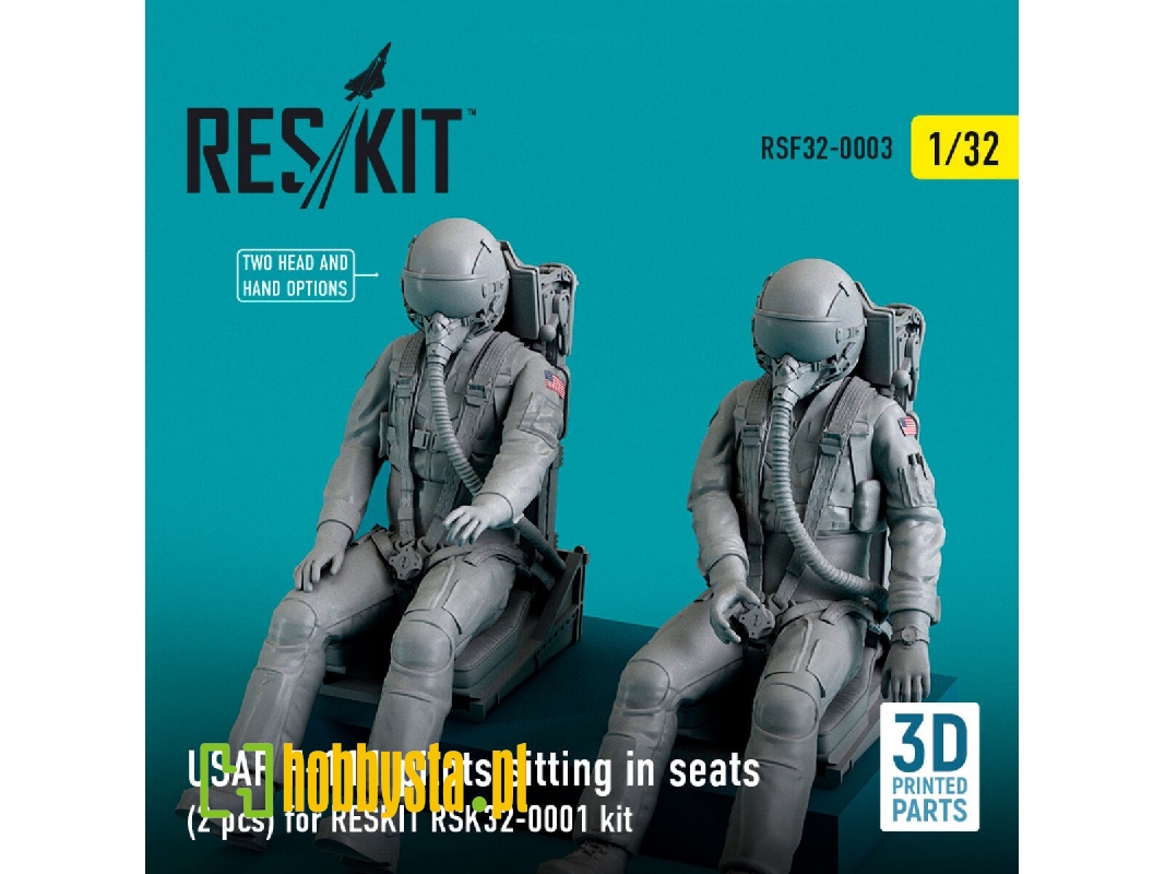 Usaf F-111 Pilots Sitting In Seats (2 Pcs) For Reskit Rsk-32-0002 Kit - zdjęcie 1