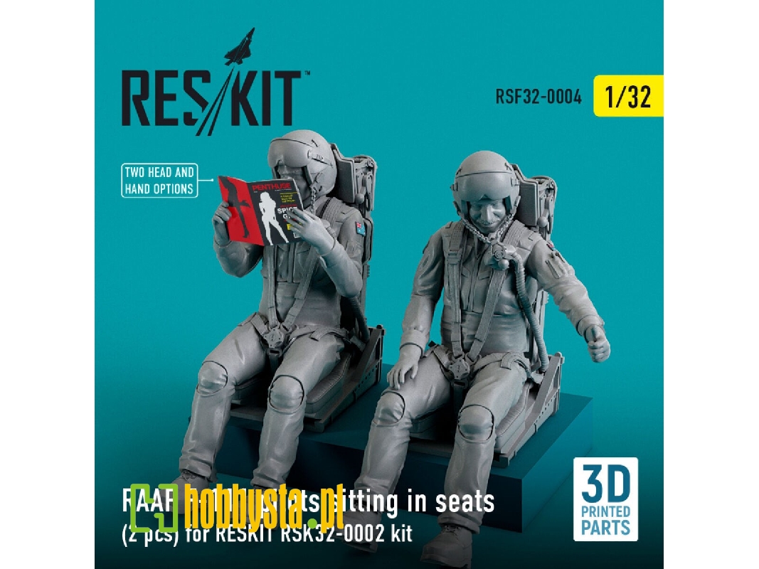 Raaf F-111 Pilots Sitting In Seats (2 Pcs) For Reskit Rsk-32-0002 Kit - zdjęcie 1 Raaf F-111 Pilots Sitting In Seats (2 Pcs) For Reskit Rsk-32-0002 Kit - zdjęcie 1