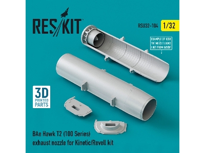 Bae Hawk T2 (100 Series) Exhaust Nozzle For Kinetic/Revell Kit - zdjęcie 1