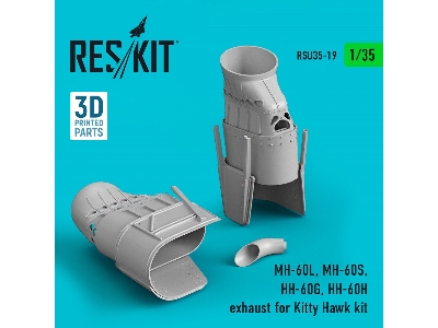 Mh-60l, Mh-60s, Hh-60g, Hh-60h Exhaust For Kitty Hawk Kit (3d Printing) - zdjęcie 1