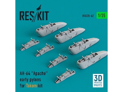 Ah-64 Apache Early Pylons For Takom Kit - zdjęcie 1