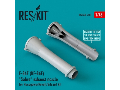 F-86f (Rf-86f) Sabre Exhaust Nozzles For Hasegawa/Revell/Eduard Kit - zdjęcie 1