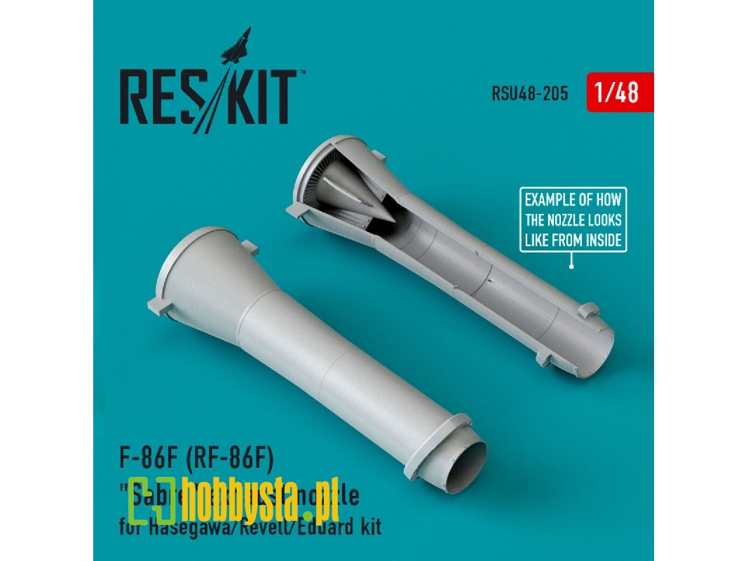 F-86f (Rf-86f) Sabre Exhaust Nozzles For Hasegawa/Revell/Eduard Kit - zdjęcie 1