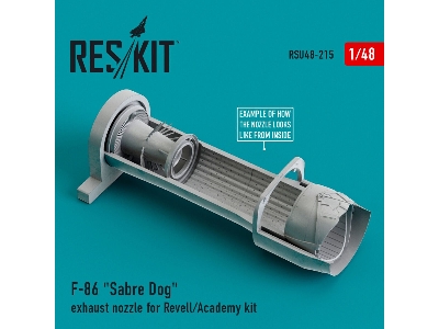 F-86 Sabre Dog Exhaust Nozzle For Revell/Academy Kit - zdjęcie 1