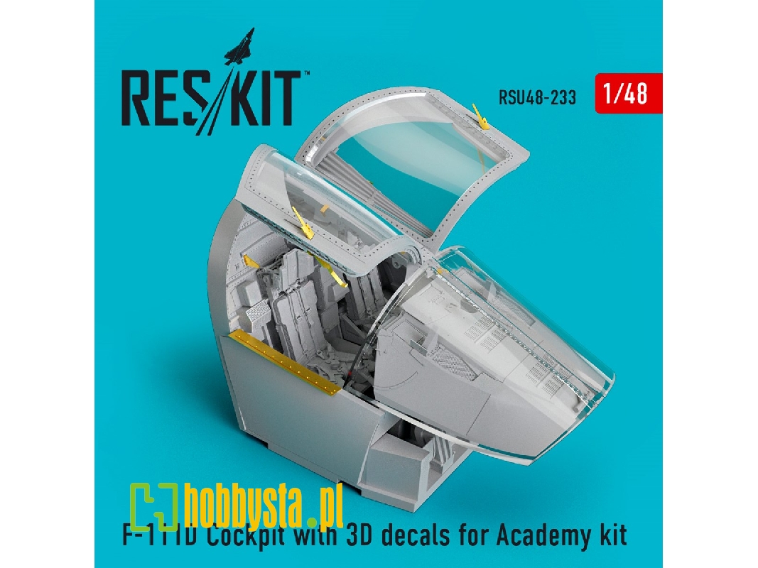 F-111d Cockpit With 3d Decals For Academy Kit - zdjęcie 1