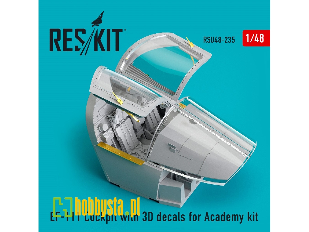 Ef-111 Cockpit With 3d Decals For Academy Kit - zdjęcie 1 Ef-111 Cockpit With 3d Decals For Academy Kit - zdjęcie 1