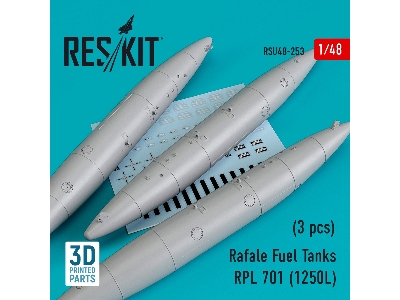 Rafale Fuel Tanks Rpl 701 (1250l) (3 Pcs) (3d Printing) - zdjęcie 1