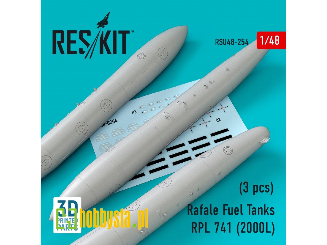 Rafale Fuel Tanks Rpl 741 (2000l) (3 Pcs) (3d Printing) - zdjęcie 1 Rafale Fuel Tanks Rpl 741 (2000l) (3 Pcs) (3d Printing) - zdjęcie 1