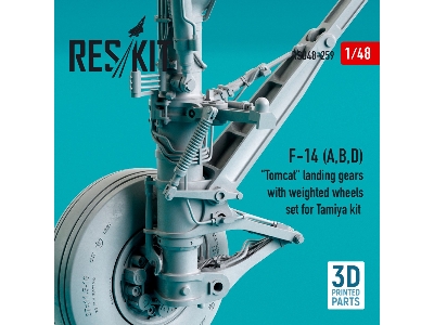 F-14 (A,b,d) Tomcat Landing Gears With Weighted Wheels Set For Tamiya Kit (Resin And 3d Printing) - zdjęcie 3