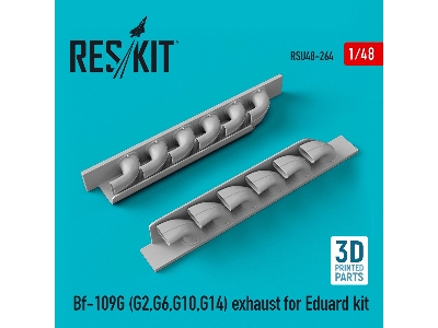 Bf-109g (G2, G6, G10, G14) Exhaust For Eduard Kit (3d Printing) - zdjęcie 1