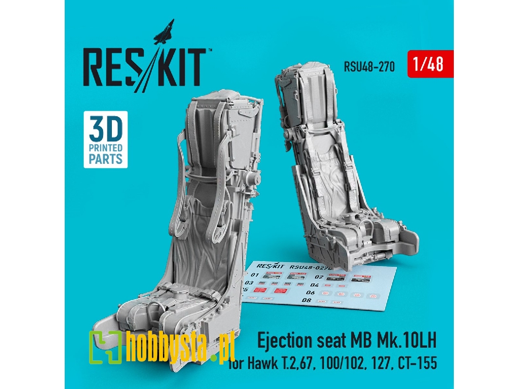 Ejection Seat Mb Mk.10lh For Hawk T.2, 67, 100/102, 127, Ct-155 (3d Printing) - zdjęcie 1 Ejection Seat Mb Mk.10lh For Hawk T.2, 67, 100/102, 127, Ct-155 (3d Printing) - zdjęcie 1
