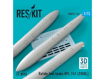 Rafale Fuel Tanks Rpl 741 (2000l) (3 Pcs) (3d Printing) - zdjęcie 1