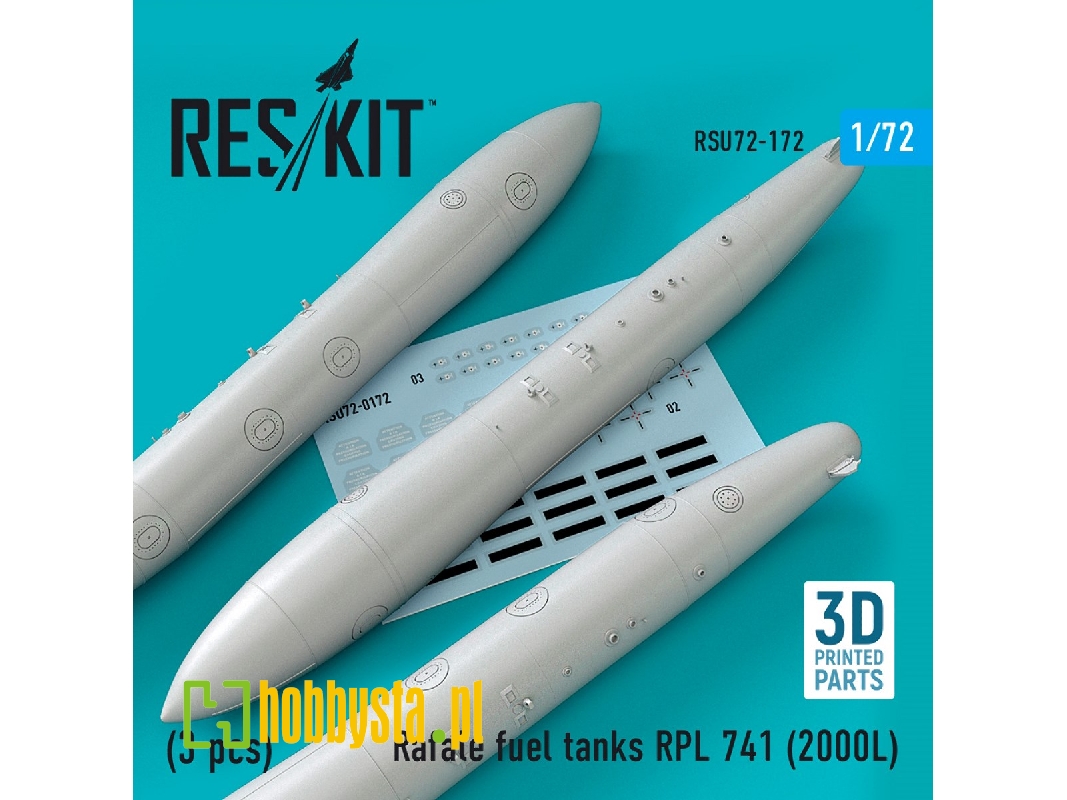 Rafale Fuel Tanks Rpl 741 (2000l) (3 Pcs) (3d Printing) - zdjęcie 1 Rafale Fuel Tanks Rpl 741 (2000l) (3 Pcs) (3d Printing) - zdjęcie 1