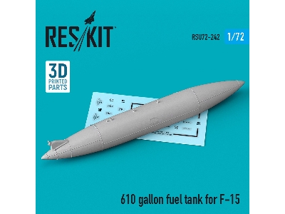 610 Gallon Fuel Tank For F-15 (1 Pcs) (3d Printing) - zdjęcie 1