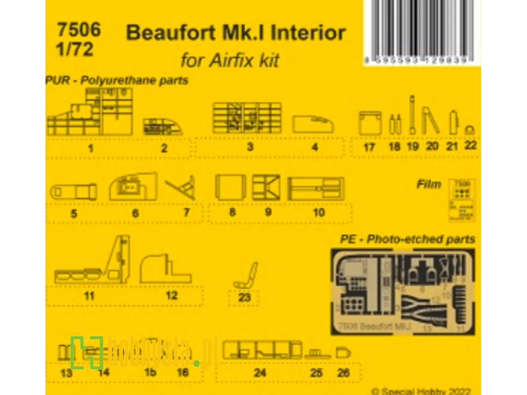 Beaufort Mk.I Cz.Wewn. - zdjęcie 1 Beaufort Mk.I Cz.Wewn. - zdjęcie 1