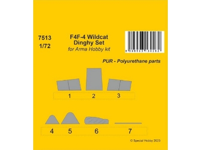F4f-4 Wildcat Dinghy (For Arma Hobby Kit) - zdjęcie 1