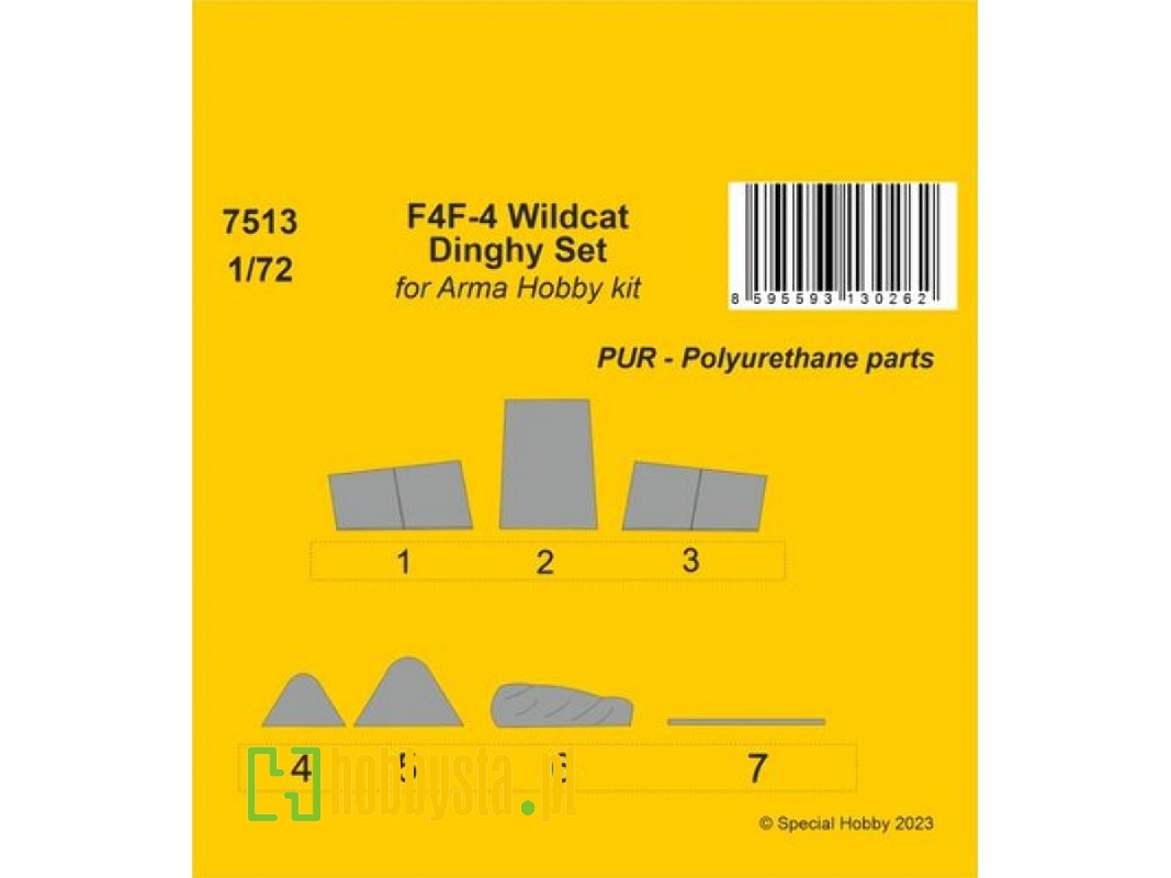 F4f-4 Wildcat Dinghy (For Arma Hobby Kit) - zdjęcie 1