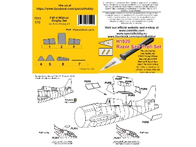 F4f-4 Wildcat Dinghy (For Arma Hobby Kit) - zdjęcie 2