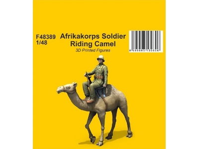 Afrikakorps Soldier Riding Camel 3d - zdjęcie 1