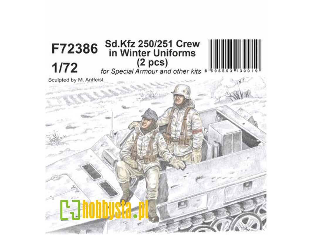 Sd.Kfz 250/251 Crew In Winter Uniforms - zdjęcie 1 Sd.Kfz 250/251 Crew In Winter Uniforms - zdjęcie 1