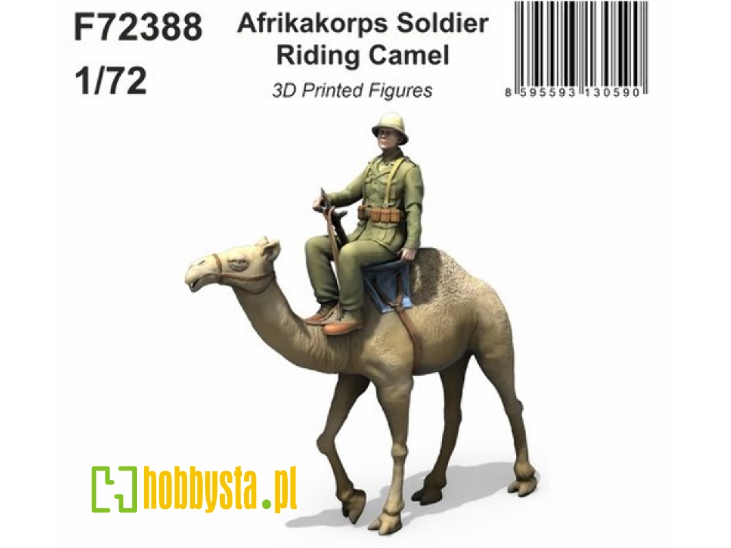 Afrikakorps Soldier Riding Camel 3d - zdjęcie 1