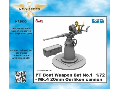 Pt Boat Weapon Set No.1 - Mk.4 20mm Oerlikon Cannon - zdjęcie 1