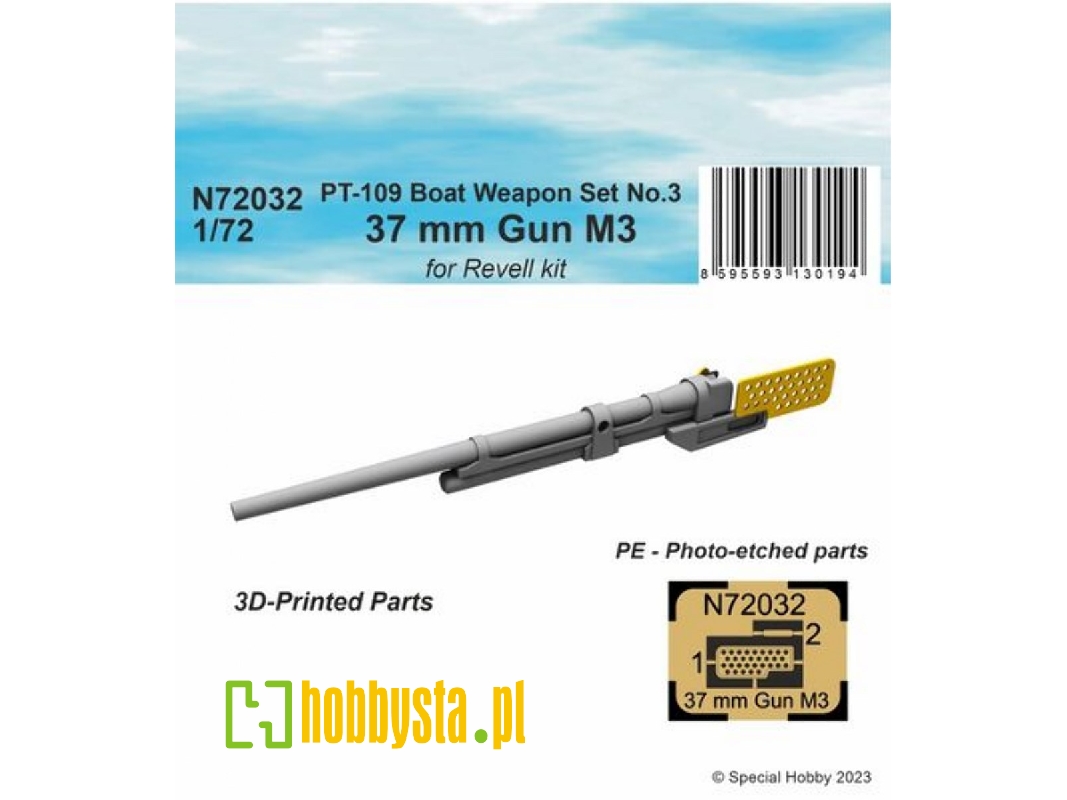 Pt-109 Boat Weapon Set No.3 - 37 Mm Gun M3 - zdjęcie 1 Pt-109 Boat Weapon Set No.3 - 37 Mm Gun M3 - zdjęcie 1