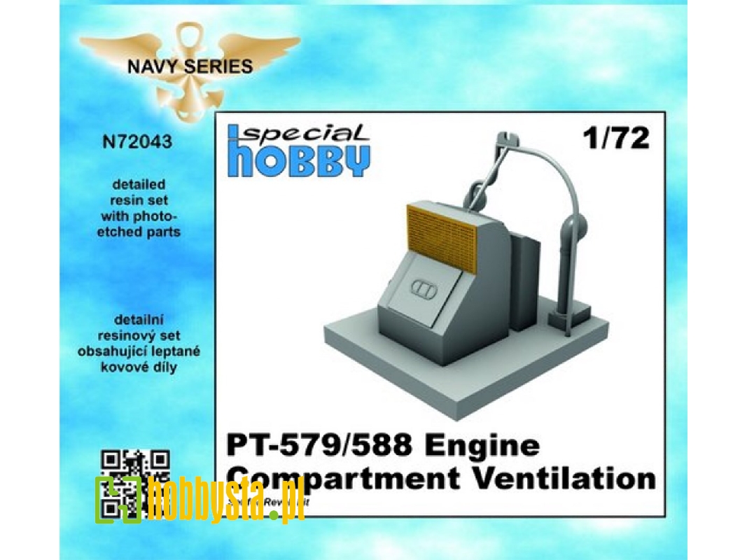Pt-579/588 Engine Compartment Ventilation (For Revell Kit) - zdjęcie 1 Pt-579/588 Engine Compartment Ventilation (For Revell Kit) - zdjęcie 1