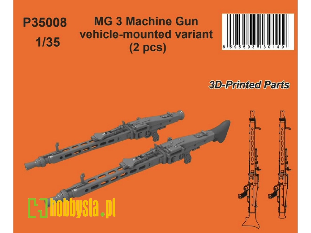 Mg 3 Machine Gun - Vehicle-mounted Variant 2 Pcs - zdjęcie 1 Mg 3 Machine Gun - Vehicle-mounted Variant 2 Pcs - zdjęcie 1