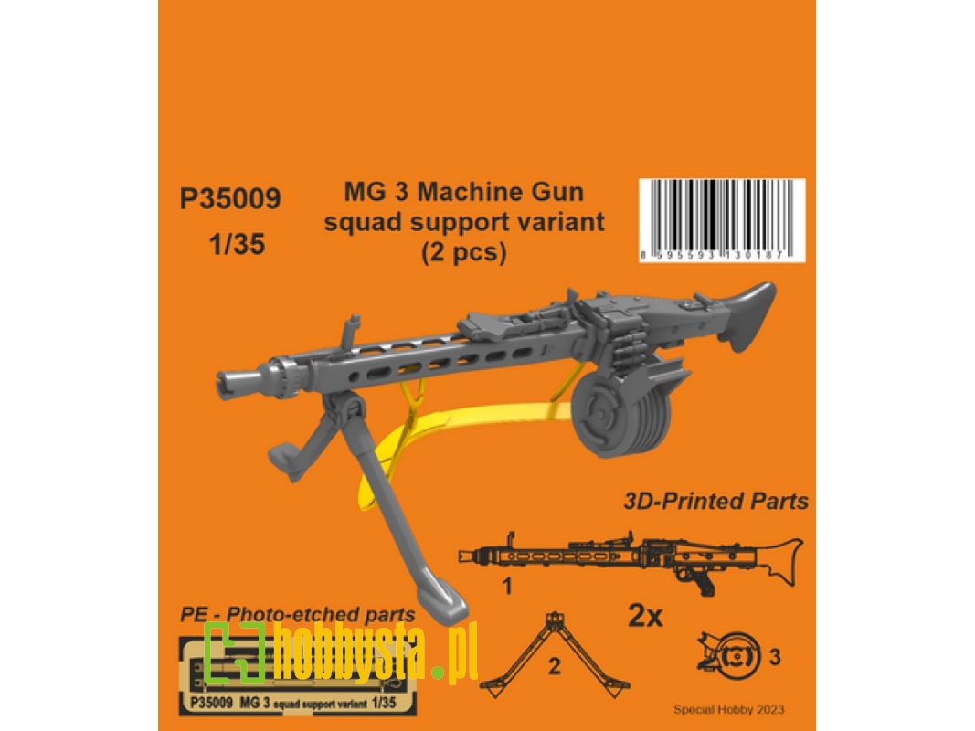 Mg 3 Machine Gun - Squad Support Variant (2 Pcs) - zdjęcie 1